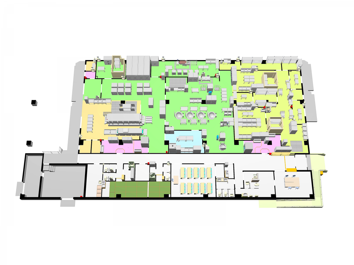 新しい給食センターの図面
