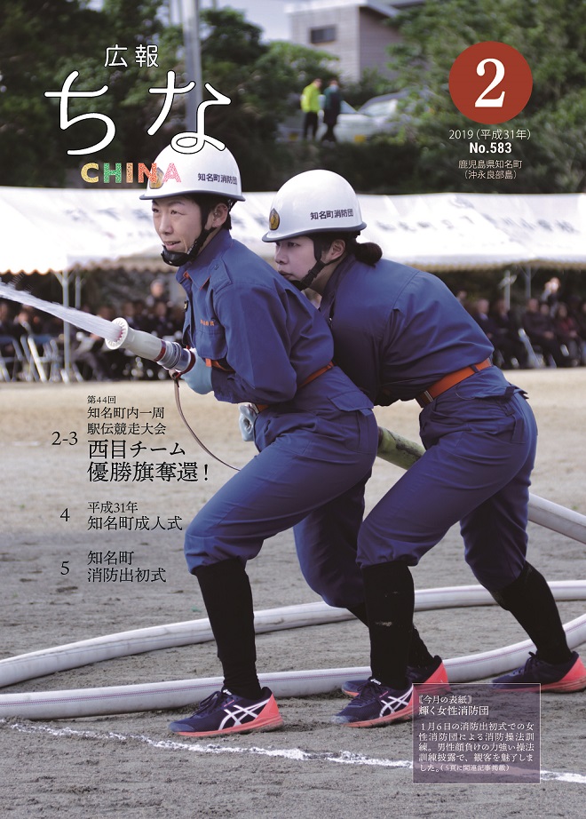 広報ちな2019年2月号表紙