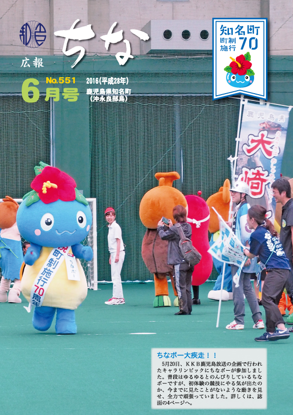 広報ちな2016年6月号表紙