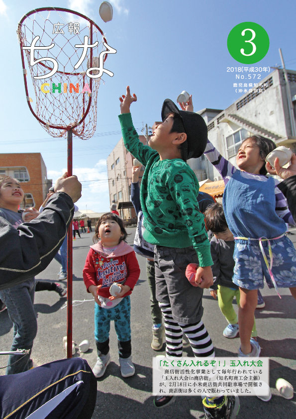 広報ちな2018年3月号表紙