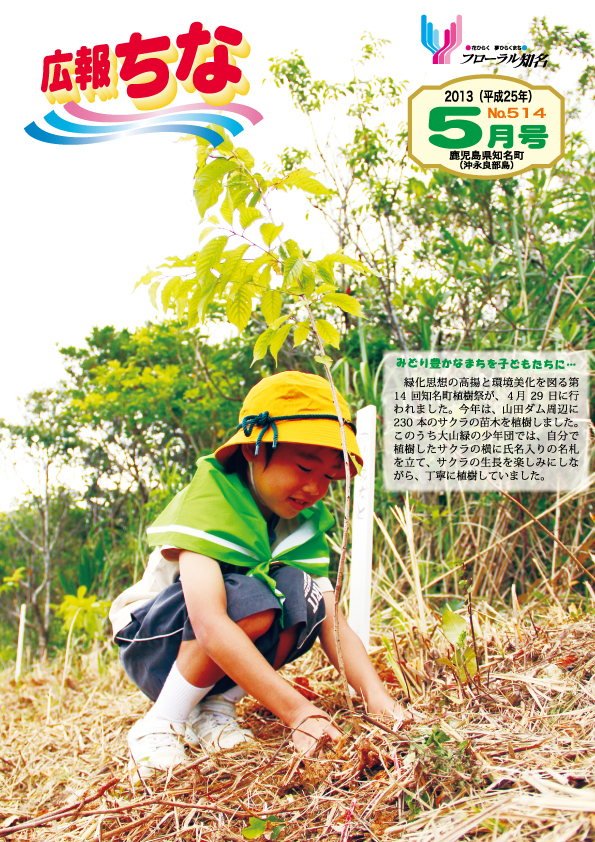 広報ちな2013年5月号表紙