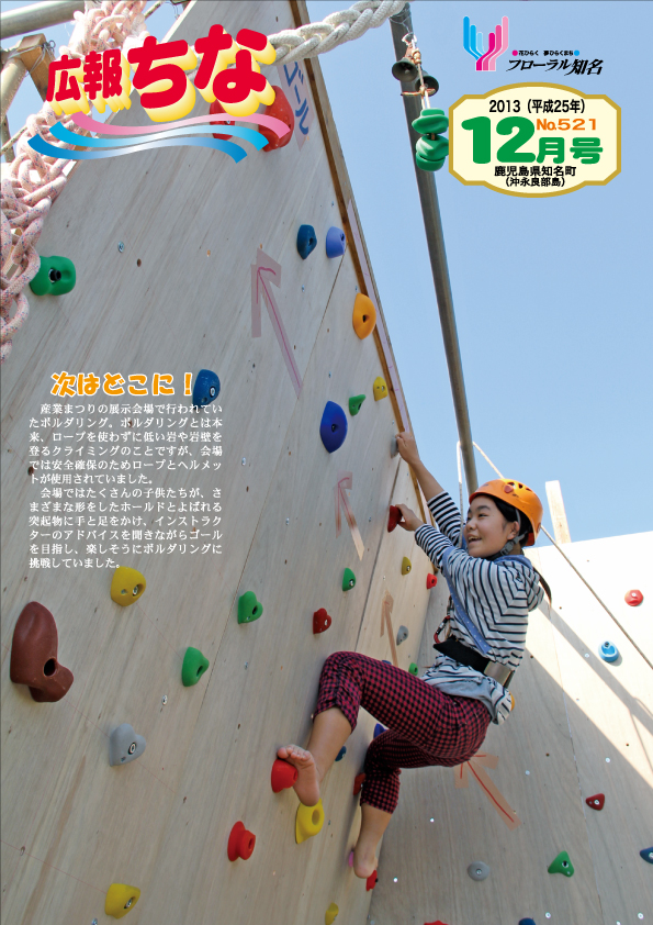 広報ちな2013年12月号表紙