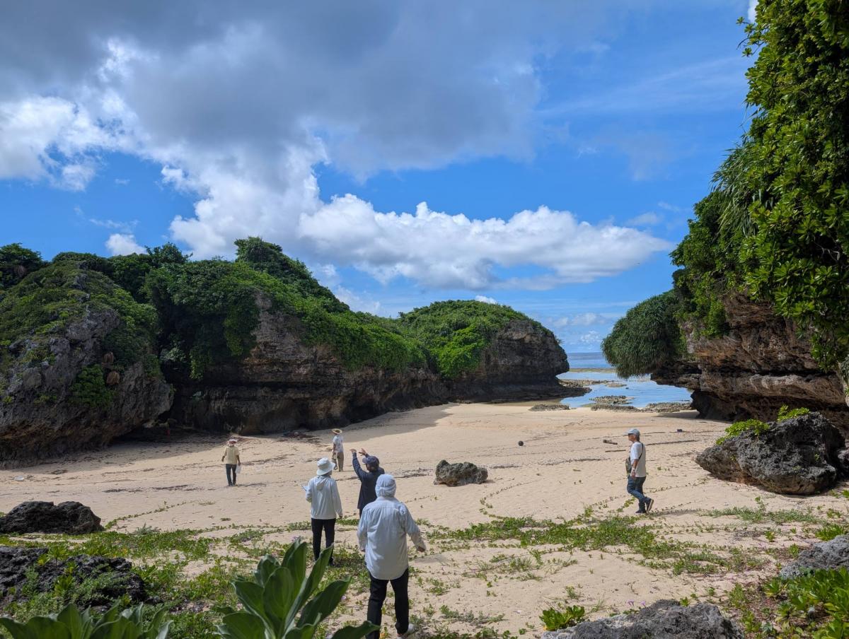 田皆集落現地調査の様子