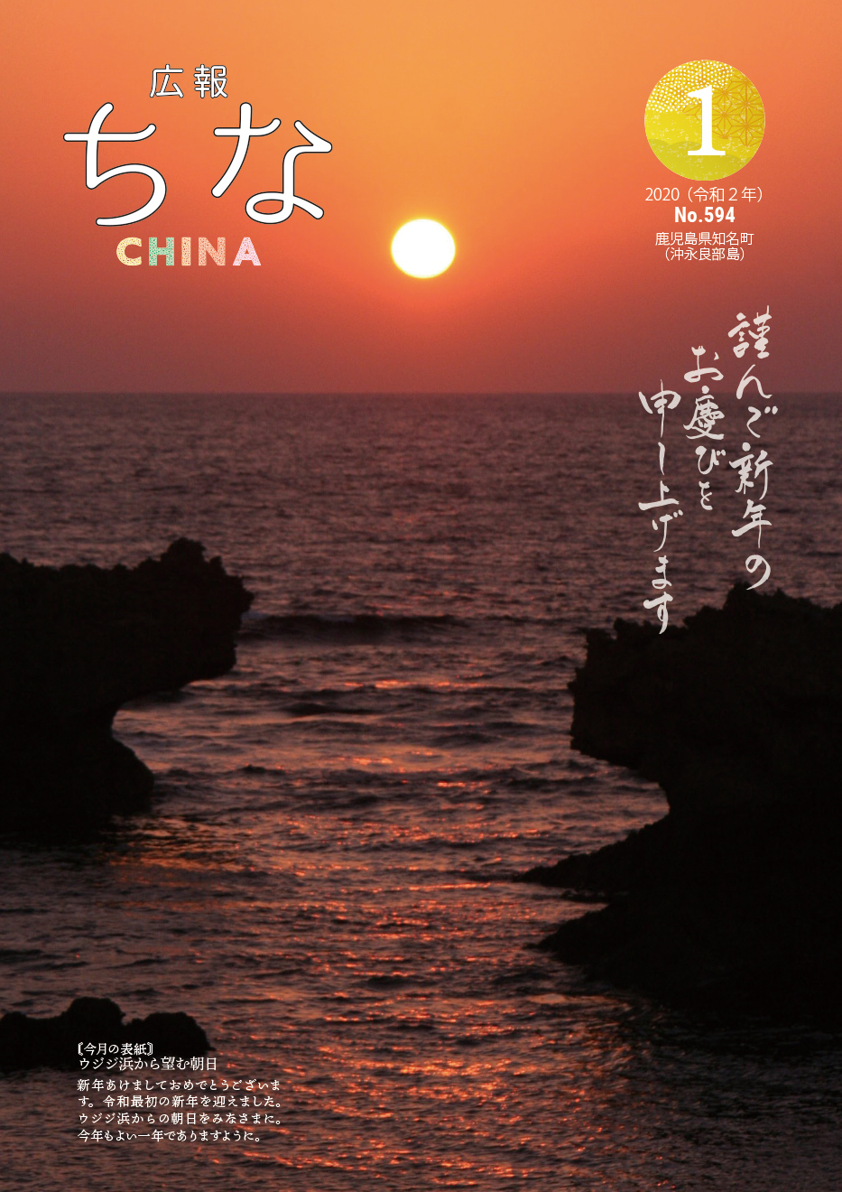 広報ちな2019年9月号の表紙