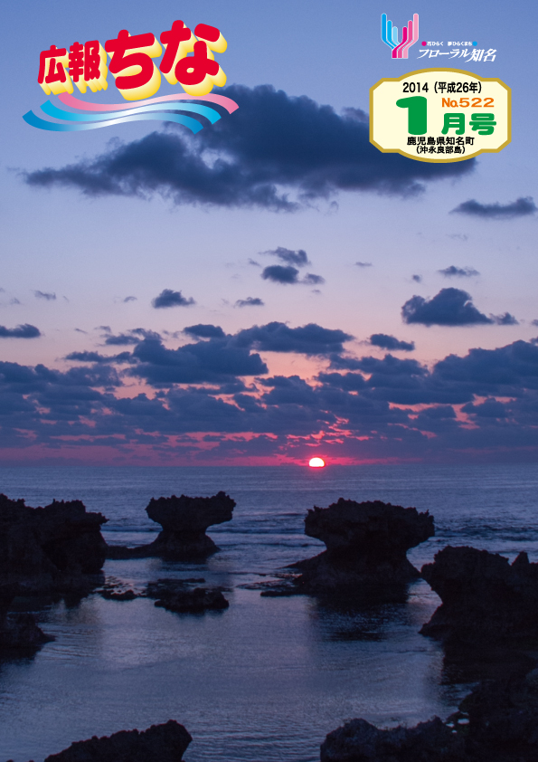 広報ちな 2014年1月号の表紙