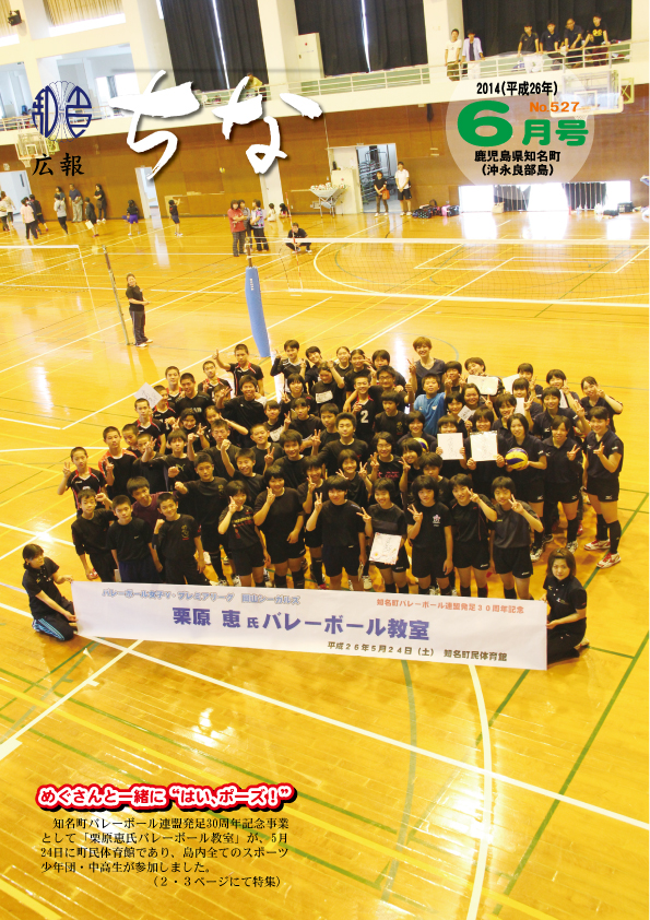 広報ちな 2014年6月号の表紙