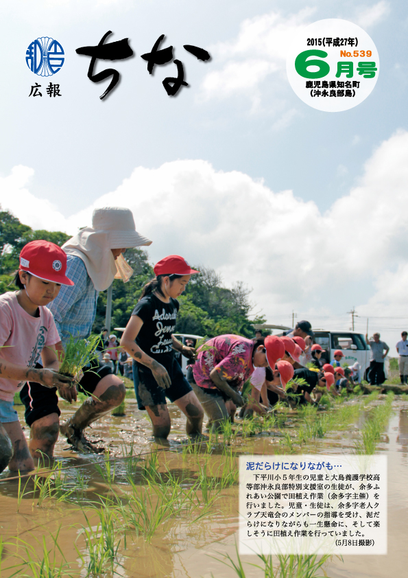 広報ちな2015年6月号表紙