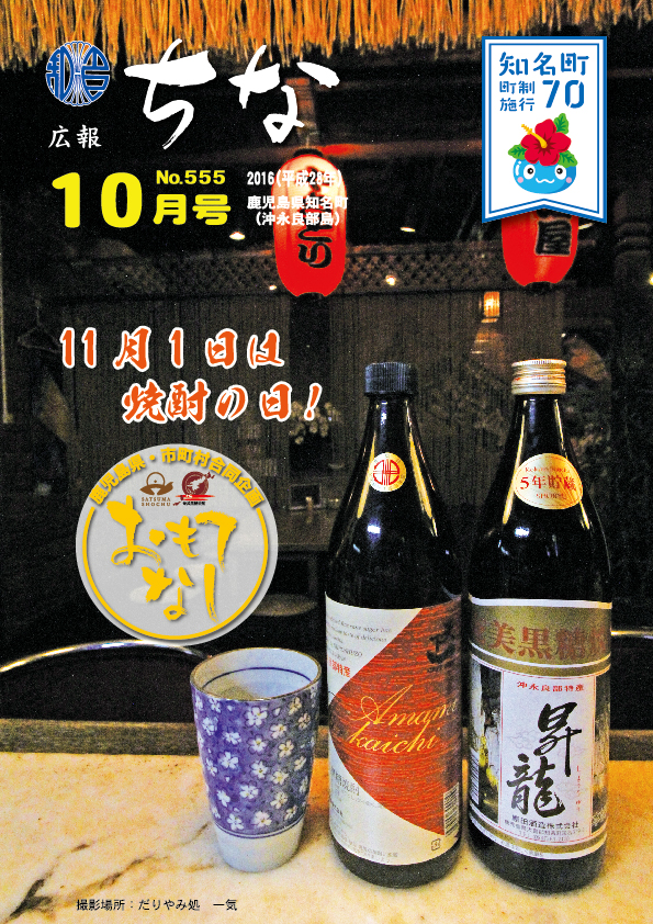 広報ちな2016年10月号表紙