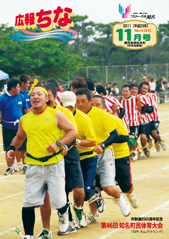 広報ちな 2011年11月号の表紙